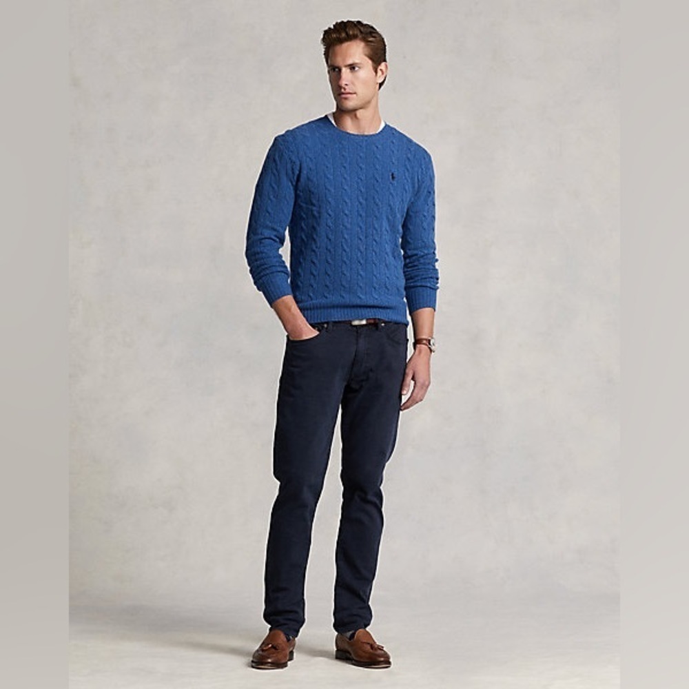 Polo by Ralph Lauren Sullivan Slim Knitlike Chino Pant in Navy